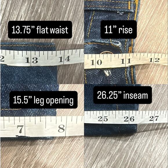 Vintage 1970s Levi’s Orange Tab High Rise Straight Leg Jean Retro Cowgirl Hippie - Picture 9 of 10